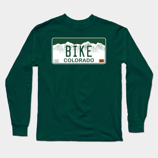 Colorado BIKE Long Sleeve T-Shirt by zealology